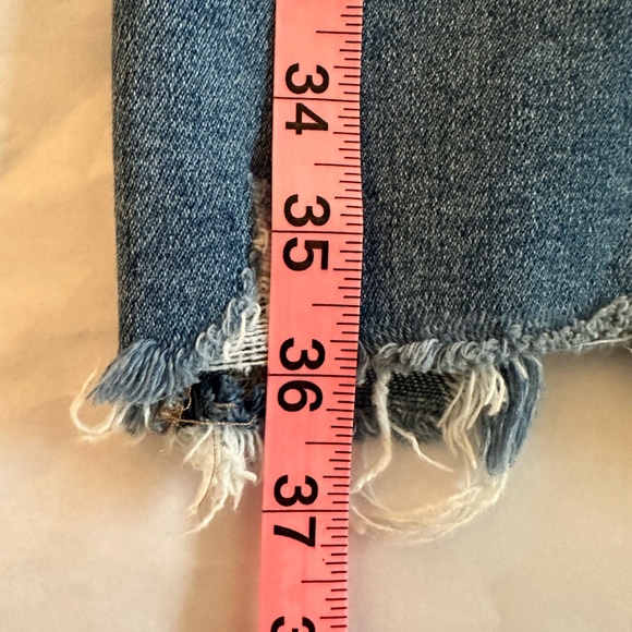 PAIGE Vintage Denim, Cindy Straight Leg Destroyed Hem Jean, Mel Wash, Size 26 - Picture 11 of 11